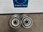 Mercedes 14 inch Barock Kroonkurk velgen set R107 W123 W126, Auto-onderdelen, Ophalen, 14 inch, Zomerbanden, Velg(en)