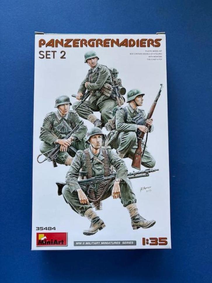 MiniArt	35484	German Panzergrenadiers Set 2	1/35, Hobby en Vrije tijd, Modelbouw | Figuren en Diorama's, Nieuw, 1:35 tot 1:50