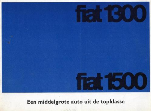 Brochure FIAT 1300 & 1500, 1961 (NL)., Boeken, Auto's | Folders en Tijdschriften, Nieuw, Overige merken, Verzenden