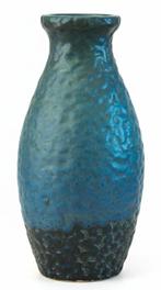 Vaas, Huis en Inrichting, Woonaccessoires | Vazen, Ophalen, Gebruikt, Blauw, Aardewerk of Porselein