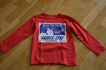 Rode longsleeve TOM DU maat 140-146 ZGAN beschikbaar voor biedingen