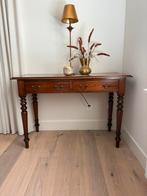 Mahonie sidetable (engelse stijl) met 2 laden, Antiek en Kunst, Antiek | Meubels | Tafels, Ophalen