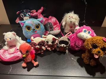 11 leuke meiden knuffels oa TY hond. beschikbaar voor biedingen