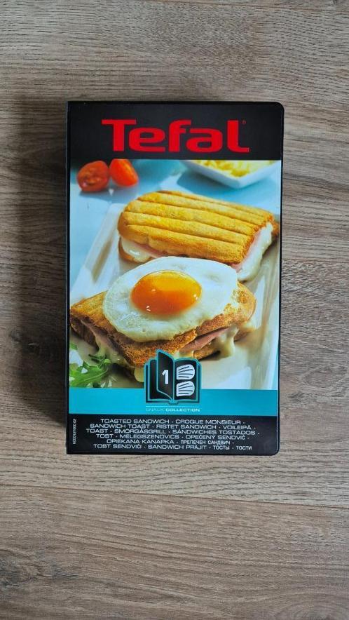 Tefal Snack Collection plaat 3x wafels poffertjes toast, Witgoed en Apparatuur, Wafelijzers, Zo goed als nieuw, Uitneembare platen