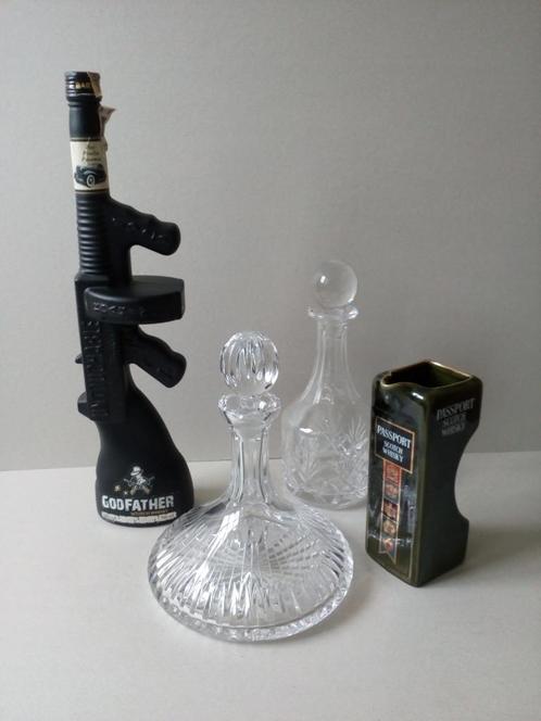Whiskeyfles(geweer)/kan.Godfather/Scotsch Whiskey.Pr,p.stuk, Antiek en Kunst, Curiosa en Brocante, Ophalen of Verzenden
