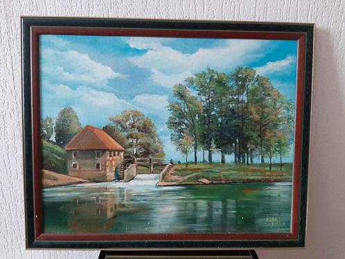 Mallumse molen in Eibergen, Antiek en Kunst, Kunst | Schilderijen | Klassiek, Ophalen of Verzenden