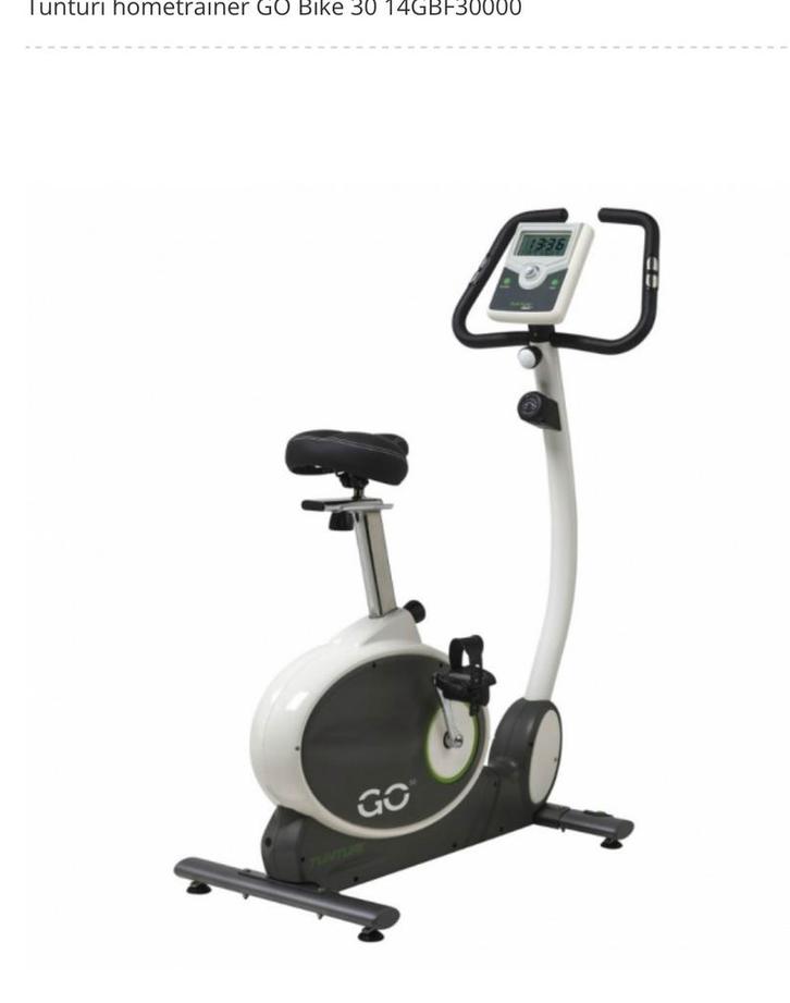 Tunturi go 30 hometrainer, Sport en Fitness, Fitnessapparatuur, Gebruikt, Hometrainer, Benen, Metaal, Ophalen