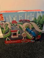 Treinbaan van Hape 85delig, Kinderen en Baby's, Speelgoed | Houten speelgoed, Ophalen, Zo goed als nieuw, Overige typen