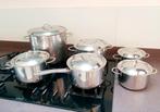 6 delige Spring Cristal pannenset, hoge kwaliteit!, Huis en Inrichting, Keuken | Potten en Pannen, Ophalen, Gebruikt, Inductieplaat