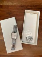 Rosefield Boxy horloge - stainless steel - wit, Sieraden, Tassen en Uiterlijk, Horloges | Dames, Overige merken, Staal, Staal