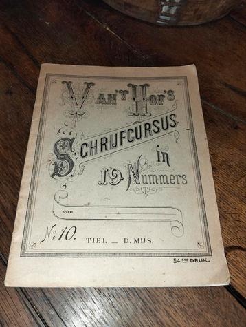 Heel oud schriftje van school. Schrijfcursus 19 beschikbaar voor biedingen