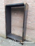 Houtopslag staand van cortenstaal B100cm x D40cm.x H180cm, Tuin en Terras, Minder dan 3 m³, Ophalen of Verzenden, Overige houtsoorten