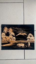 Schilderij gemaakt van rijstvlies, Antiek en Kunst, Ophalen of Verzenden