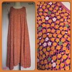 48. Vintage jurk mt 40, Kleding | Dames, Jurken, Oranje, Gedragen, Maat 38/40 (M), Vintage