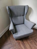 Grijze fauteuil met oren (Ikea), Huis en Inrichting, Fauteuils, Ophalen, Zo goed als nieuw, Stof