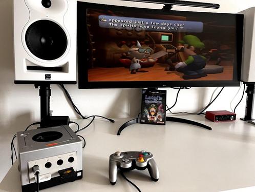 Nintendo Gamecube incl. spellen, controllers en guide, Spelcomputers en Games, Spelcomputers | Nintendo GameCube, Gebruikt, Zilver