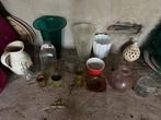 Partij vazen en potten, Ophalen, Gebruikt, Overige kleuren, Glas