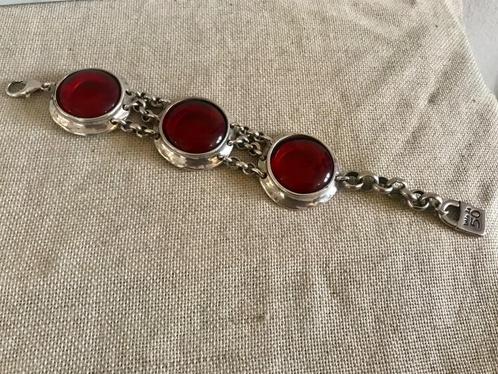 Uno de 50 armband (72) met grote stenen, Sieraden, Tassen en Uiterlijk, Armbanden, Nieuw, Overige materialen, Zilver, Met bedels of kralen