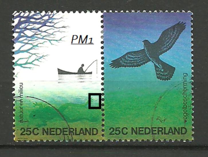 postz.  plaatfouten  { k28 }, Postzegels en Munten, Postzegels | Nederland, Gestempeld, Na 1940, Ophalen of Verzenden