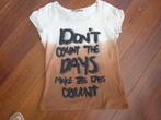 grappig tshirt beige met bruin en tekst Twenty three mt M, Maat 38/40 (M), Wit, Ophalen of Verzenden, Zo goed als nieuw