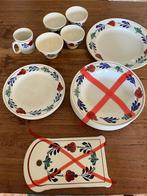 Servies boerenbont van boch., Antiek en Kunst, Antiek | Servies compleet, Ophalen of Verzenden