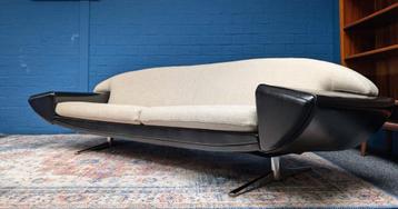 Vintage Deens design bank, Space Age, Johannes Andersen beschikbaar voor biedingen