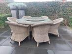 4SO Diningset 4 Seasons Outdoor, Tuin en Terras, Ophalen, Wicker, Eettafel, 6 zitplaatsen