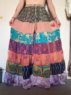 India upcycled silk hippie broek, flared pants, festival,goa, Ophalen of Verzenden, Nieuw, Maat 36 (S)
