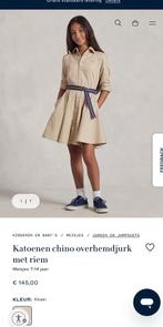 Ralph Lauren chino oxford jurk maat 8 NIEUW (145 euro), Nieuw, Ralph Lauren, Jurk of Rok, Ralph Lauren