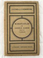 SCHOOLATLAS der GEHELE AARDE (‘Bos-atlas’); 36e druk (1939), Gelezen, Bosatlas, Ophalen of Verzenden, Wereld