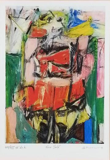 Willem de Kooning (1904) Kl Zeefdruk " Woman V " Ges Gen Ti  beschikbaar voor biedingen