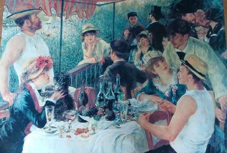 LUNCH VAN DE ROEIERS,  RENOIR 70X100CM, Verzamelen, Posters, A1 t/m A3, Ophalen