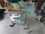 Computertafel met glazen blad, Ophalen, Gebruikt, Bureau