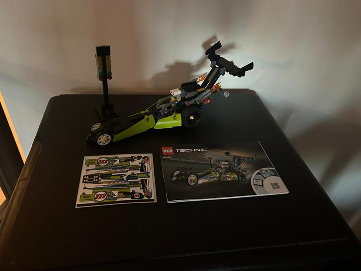 LEGO 42103 - Technic Dragster, Kinderen en Baby's, Speelgoed | Duplo en Lego, Zo goed als nieuw, Lego, Complete set, Ophalen of Verzenden