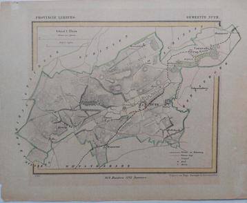 40 / Gemeente Nuth Limburg Litho uit 1866 door J. Kuyper beschikbaar voor biedingen