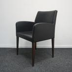 Poltrona Frau Liz Design Stoelen | Donkerbruin Leer, Huis en Inrichting, Gebruikt, -, Hout, Ophalen of Verzenden