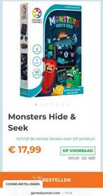 Nieuw: smart games Monsters hide & seek, Ophalen of Verzenden, Minder dan 10 stukjes, Nieuw, 6 jaar of ouder