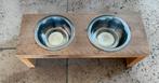 Steigerhouten drink/eetbak hond., Ophalen, Gebruikt