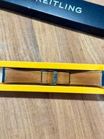 Breitling Leren band Blauw 24/20mm met vouwsluiting, Blauw, ., Breitling, IOS