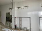 Messing spots met spanningsrail, Huis en Inrichting, Lampen | Spots, Ophalen, Gebruikt, Metaal of Aluminium, Plafondspot of Wandspot