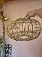 Bamboe Lampenkap boho naturel bohemian, 25 tot 50 cm, Rond, Bohemian, Ophalen of Verzenden