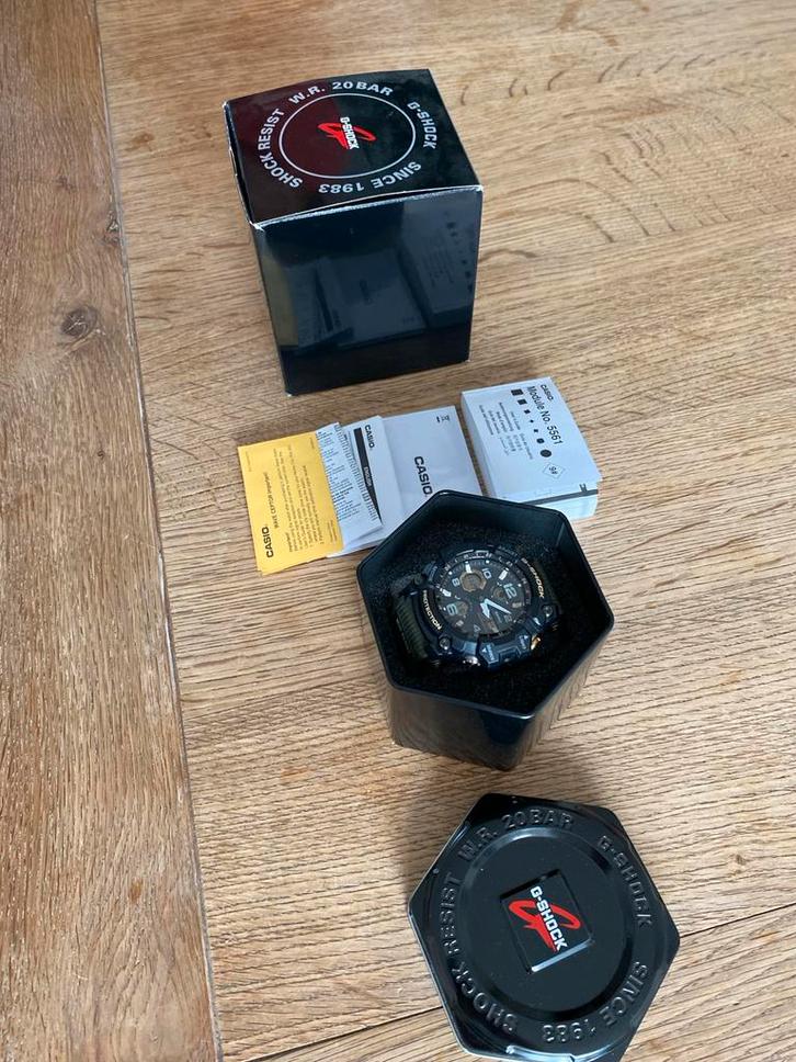 Casio G-Shock Mudmaster solar radiogestuurd, 56,2mm, Sieraden, Tassen en Uiterlijk, Horloges | Heren, Zo goed als nieuw, Polshorloge