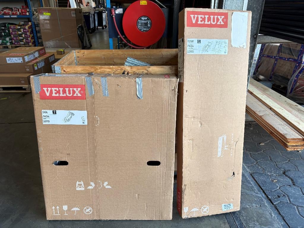 Velux tuimelvenster GGL PK04 + gootstuk nieuw, Ophalen, 80 tot 120 cm, 80 tot 120 cm, Nieuw