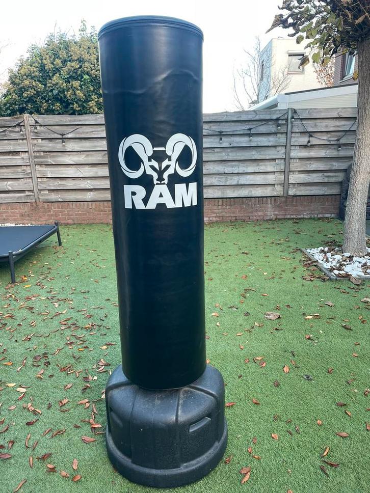 RAM O XL Bokspaal / Staande Bokszak Zwart, Sport en Fitness, Boksen, Zo goed als nieuw, Bokszak, Ophalen