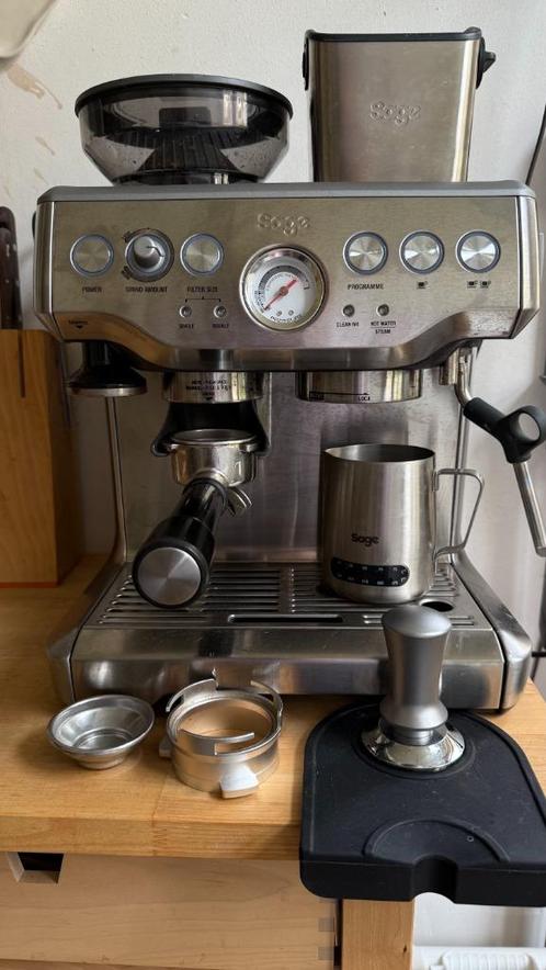 Sage The Barista Express, Witgoed en Apparatuur, Koffiezetapparaten, Zo goed als nieuw, Koffiebonen, Overige typen, Koffiemachine