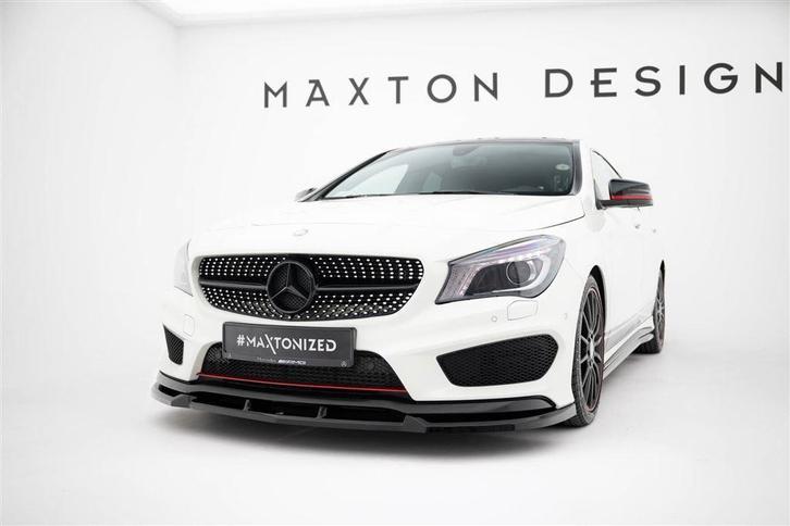 Maxton Design Spoiler Splitter Lip MB CLA AMG LINE C117, Auto diversen, Tuning en Styling, Ophalen of Verzenden