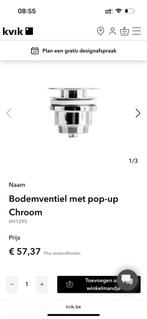 Nieuwe push wasbak chroom kvik, Huis en Inrichting, Ophalen, Nieuw, Zwart