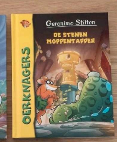 Geronimo stilton de oerknagers, De stenen moppentapper, Boeken, Kinderboeken | Jeugd | onder 10 jaar, Zo goed als nieuw, Ophalen of Verzenden