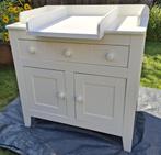 Witte baby Commode met grote lade en twee deurtjes, Ophalen, Gebruikt, 50 tot 70 cm, 75 tot 100 cm