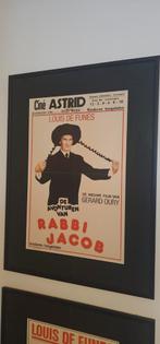 Filmposter Rabbi Jacob origineel, Ophalen, Met lijst, Zo goed als nieuw, A1 t/m A3